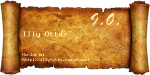 Illy Ottó névjegykártya